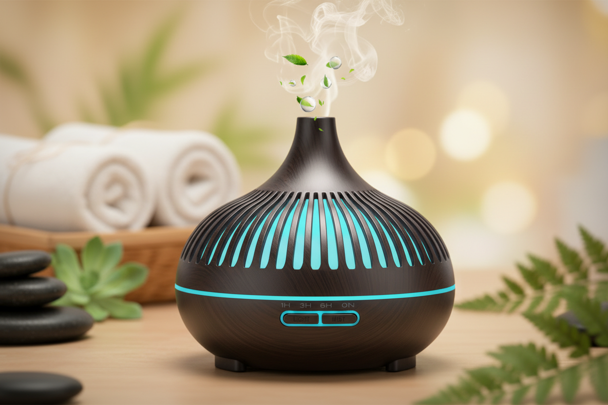 Diffuseur d'huiles essentielles d'aromathérapie 500ML